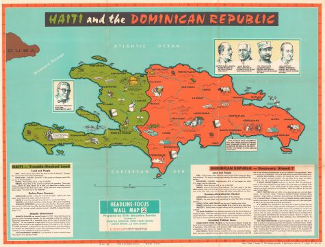 1965 Civic Education Service Pictorial Map of Haiti and the Dominican Republic