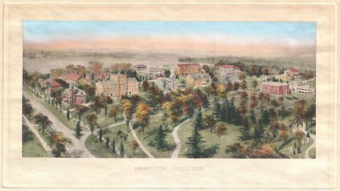 1908 Richard Rummell View of Hamilton College, New York