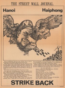 1971 Anderson Political Broadside of Vietnam: Nixon as a Harpy