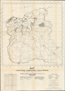 1900 Black Map of Field Works around Havana, Cuba, Spanish-American War