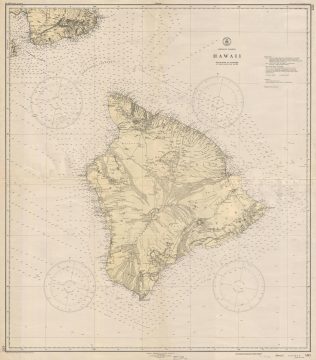 1948 U.S. Coast Survey Chart of Hawaii