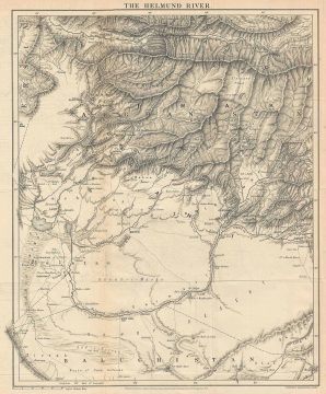 1879  C. R. Markham Map of Afghanistan and Pakistan