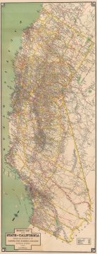 1932 California State Automobile Association Highway Map of California