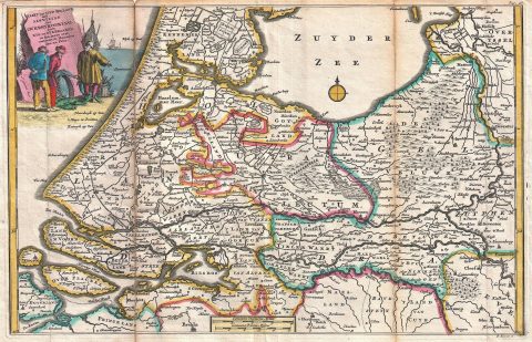 1747 La Feuille Map of Holland