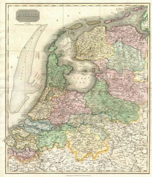 1814 Thomson Map of the Holland