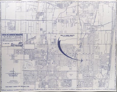 1965 Dolph Map of Hollywood, Florida and Vicinity