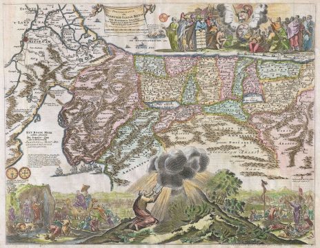 1687 Jan van den Avelen Map of Israel, Palestine, or the Holy Land