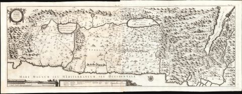 1743 Bonfrere / Adrichem Map of the Holy Land