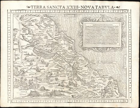 1540 / 1552 Münster Map of the Holy Land
