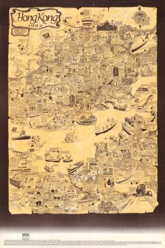 1982 Briggs Pictorial View of Hong Kong and Kowloon