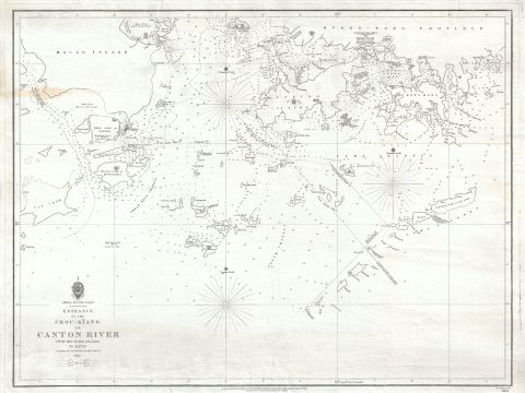 1840 Ross Map or Chart of Hong Kong (First Opium War)