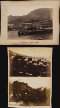 1890 Albumen Photographs of Hong Kong, Waterfront and Cityscape