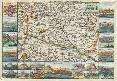1747 La Feuille Map of Hungary