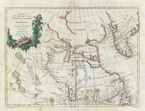 1778 Zatta Map of Canada and Greenland:  Hudson Bay and Baffin Bay