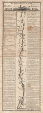 1845 Benjamin Map of the Hudson River