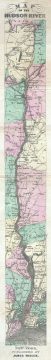 1866 Miller Map of the Hudson River, New York