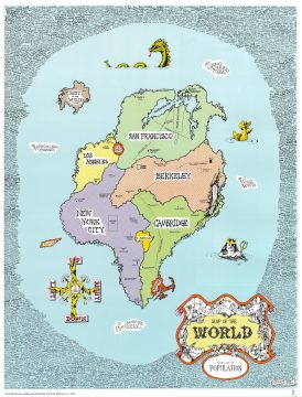 1969 Crabb and Shubb Humbead's Map of the World