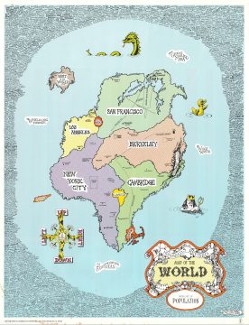 1969 Crabb and Shubb Humbead's Map of the World