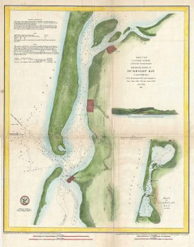 1851 U.S. Coast Survey Chart or Map of Humboldt Bay, California