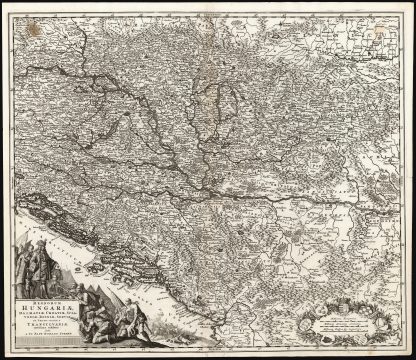 1701 Homann Map of Hungary