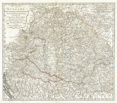 1794 Laurie and Whittle Map of Hungary and Transylvania