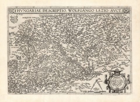 1570 Ortelius Map of Hungary