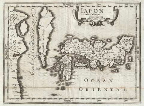 1700 Kaerius Map of Japan and Korea as an Island
