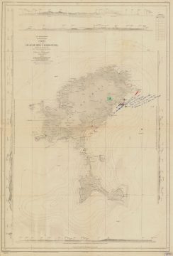 1957 Deposito Hidrografico Nautical Chart of Ibiza and Formentera Islands