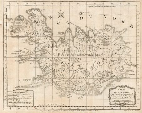 1768 Bellin / Horrebow / Knoff map of Iceland