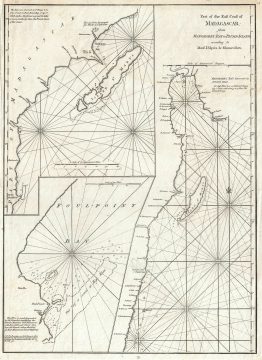 1779 William Herbert Map of the Pirate Refuge of Ile Sainte-Marie (Libertalia / Nosy Boraha), Madaga