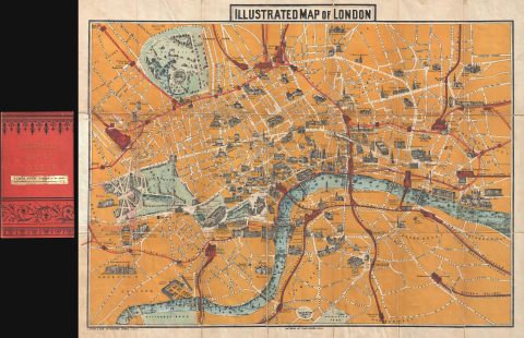 1887 Charles Smith Pictorial Map of London