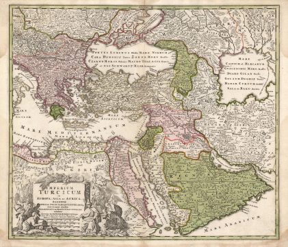1725 Homann Map of the Turkish Empire