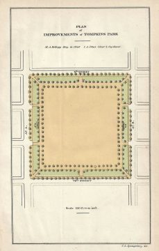 1871 Kellogg and Pilat Map of Tompkins Square Park, New York City