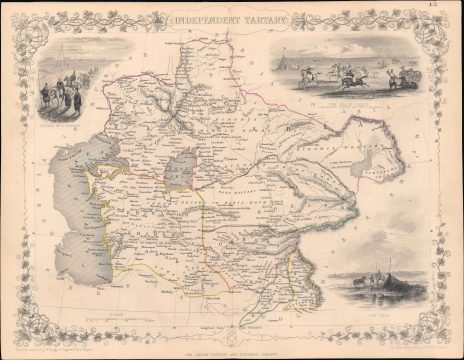 1851 Tallis / Rapkin Map of Independent Tartary (Central Asia)