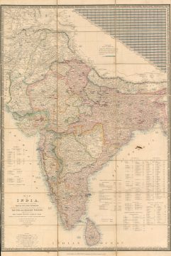 1840 Wyld Map of India and Afghanistan