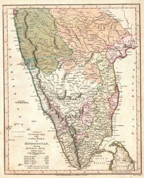 1794 Wilkinson Map of Southern India