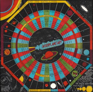 1946 Neil Jones Board 'Science Fiction' Game of the Solar System