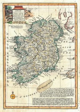 1747 Bowen Map of Ireland
