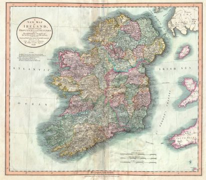 1799 Cary Map of Ireland