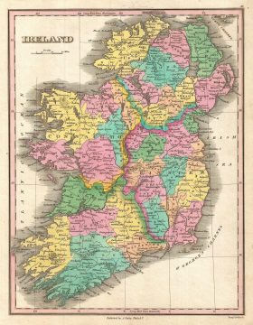 1827 Finley Map of Ireland