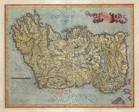 1606 Mercator and Hondius Map of Ireland