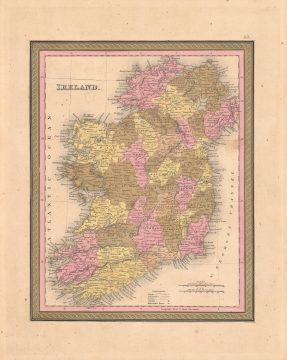 1850 Mitchell Map of Ireland