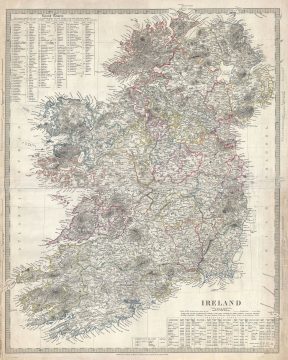 1838 S. D. U. K. Map of Ireland