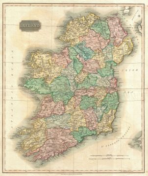 1815 Thomson Map of Ireland