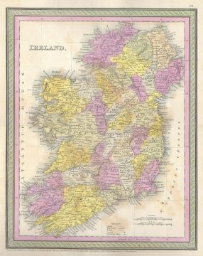 1850 Mitchell Map of Ireland