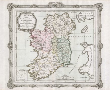 1766 Desnos / de la Tour Map of Ireland