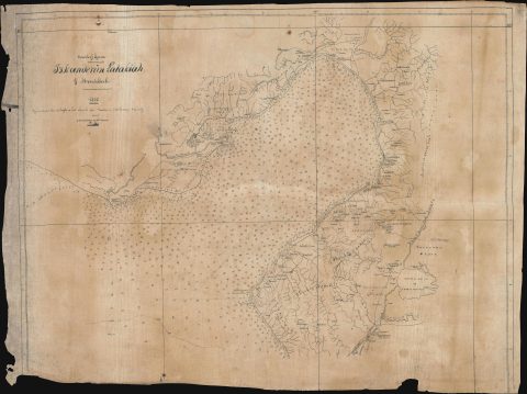 1858 Manuscript Nautical Chart of the Bay of Iskenderun, Turkey