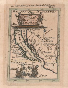 1683 Mallet Map of California as an Island