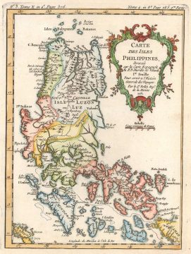 1752 Bellin Map of the Northern Philippines (Luzon, Mindoro, Samar)