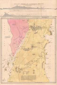1883 Stanford Map of the Isthmus of Kra, Thailand (Siam) and Burma
